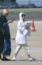 KATY PERRY Boarding a Private Jet at Le Bourget Airport 06/04/2017