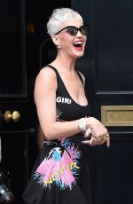 KATY PERRY Leaves Kiss FM Radio in London 06/23/2017