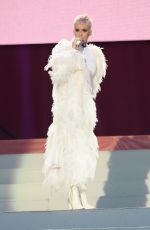 KATY PERRY Performs at One Love Manchester Benefit Concert in Manchester 06/04/2017