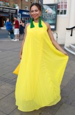 KATYA JONES Arrives at New Wimbledon Theatre in London 06/17/2017
