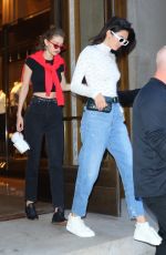 KENDALL JENNER and GIGI HADID Leaves Nobu Restaurant in New York 05/31/2017
