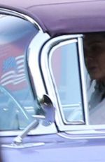 KENDALL JENNER Drives a Ragtop Lavender Cadillac Out in Los Angeles 06/17/2017
