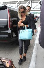 KHLOE KARDASHIAN at LAX Airport in Los Angeles 06/04/2017