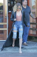 KHLOE KARDASHIAN in Tight Ripped Jeans Out in Los Angeles 06/21/2017