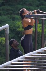 KIM KARDASHIAN Working Out in Los Angeles 06/24/2017