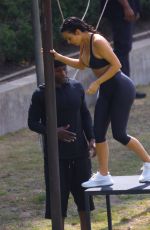 KIM KARDASHIAN Working Out in Los Angeles 06/24/2017