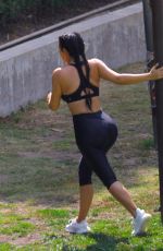 KIM KARDASHIAN Working Out in Los Angeles 06/24/2017