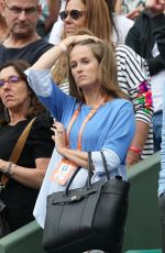 KIM SEARS Watching Her Husband Andy Murray at Roland Garros in Paris 06/03/2017