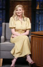 KIRSTEN DUNST at Late Night with Seth Meyers 06/19/2017