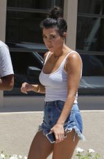 KOURTNEY KARDASHIAN in Daisy Dukes Out in Calabasas 06/19/2017