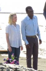 KRISTEN BELL on the Set of The Good Place in Malibu 06/14/2017
