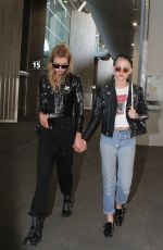 KRISTEN STEWART and STELLA MAXWELL at CDG Airport in Paris 06/12/2017