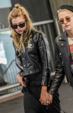 KRISTEN STEWART and STELLA MAXWELL at CDG Airport in Paris 06/12/2017