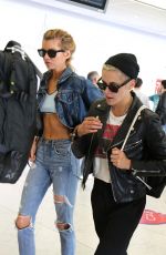 KRISTEN STEWART and STELLA MAXWELL at Orly Airport in Paris 06/16/2017