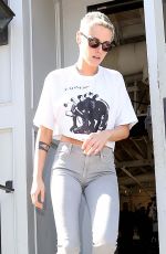 KRISTEN STEWART and STELLA MAXWELL Leaves Gracias Madre Restaurant 06/28/2017