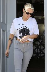 KRISTEN STEWART Leaves Gracias Madre Restaurant in West Hollywood 06/28/2017