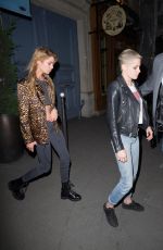 KRISTEN STEWART and STELLA MAXWELL Out for Dinner at Caviar Kaspia in Paris 06/13/2017