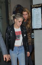 KRISTEN STEWART and STELLA MAXWELL Out for Dinner at Caviar Kaspia in Paris 06/13/2017