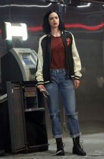 KRYSTEN RITTER and RACHAEL TAYLOR on the Set of Jessica Jones in New York 06/22/2017