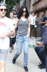 KRYSTEN RITTER on the Set of Jessica Jones Season 2 in New York 06/14/2017