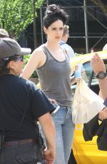 KRYSTEN RITTER on the Set of Jessica Jones Season 2 in New York 06/14/2017