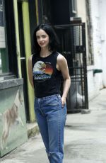 KRYSTEN RITTER on the Set of Jessica Jones Season 2 in New York 06/23/2017