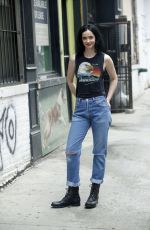 KRYSTEN RITTER on the Set of Jessica Jones Season 2 in New York 06/23/2017