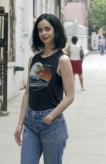 KRYSTEN RITTER on the Set of Jessica Jones Season 2 in New York 06/23/2017