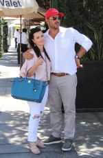 KYLE RICHARDS and Mauricio Umansky at Il Pastaio in Beverly Hills 06/25/2017