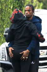 KYLIE JENNER and Travis Scott Outside Travis
