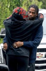 KYLIE JENNER and Travis Scott Outside Travis