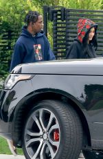 KYLIE JENNER and Travis Scott Outside Travis