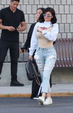 KYLIE JENNER in Ripped Jeans Out in Los Angeles 06/15/2017