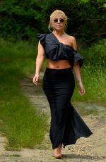 LADY GAGA Out Hikking in Montauk in New York 06/22/2017
