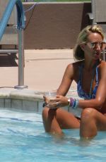 LADY VICTORIA HERVEY in Bikini at a Pool in Palm Springs 06/06/2017