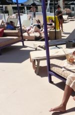 LADY VICTORIA HERVEY in Bikini at a Pool in Palm Springs 06/06/2017