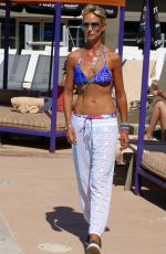LADY VICTORIA HERVEY in Bikini at a Pool in Palm Springs 06/06/2017