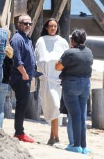 LAIS RIBEIRO on the Set of a Photoshoot in Malibu 06/12/2017