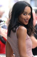 LAURA HARRIER Arrives at AOL Studios in New York 06/26/2017