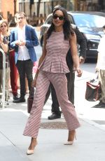 LAURA HARRIER Arrives at AOL Studios in New York 06/26/2017