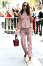 LAURA HARRIER Arrives at AOL Studios in New York 06/26/2017