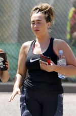 LAUREN GOODGER Leaves a Gym in Essex 06/15/2017