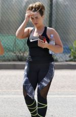 LAUREN GOODGER Leaves a Gym in Essex 06/15/2017