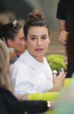 LEA MICHELE at a Nail Salon in Brentwood 06/11/2017