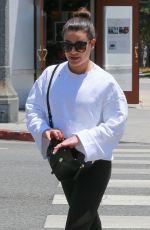 LEA MICHELE at a Nail Salon in Brentwood 06/11/2017