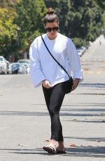 LEA MICHELE at a Nail Salon in Brentwood 06/11/2017