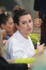 LEA MICHELE at a Nail Salon in Brentwood 06/11/2017