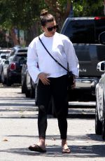 LEA MICHELE at a Nail Salon in Brentwood 06/11/2017