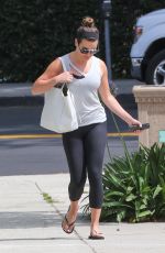 LEA MICHELE Heading to a Gym in Brentwood 06/23/2017