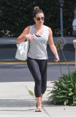 LEA MICHELE Heading to a Gym in Brentwood 06/23/2017